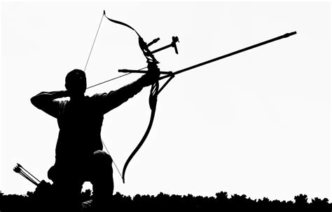Wallpaper silhouette, arrow, darter for mobile and desktop, section ...