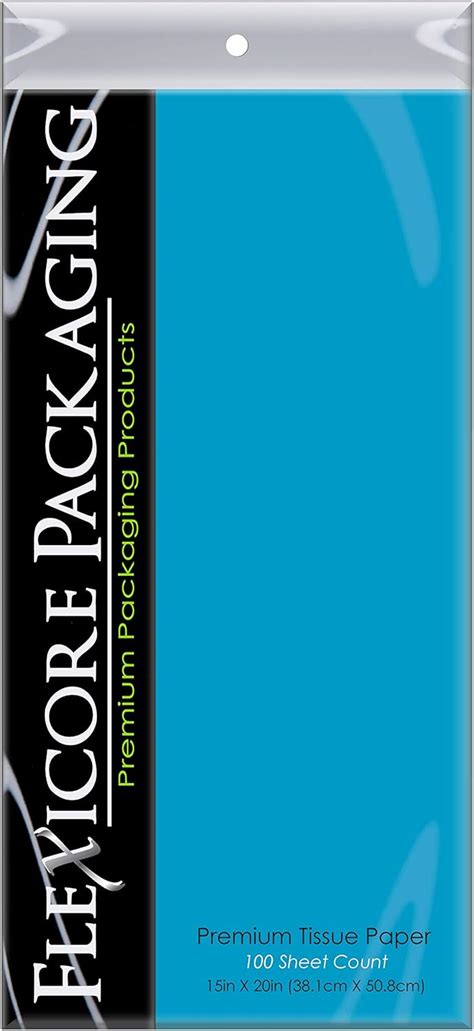 Buy Flexicore Packaging Turquoise Blue Gift Wrap Tissue Paper Size: 15 ...