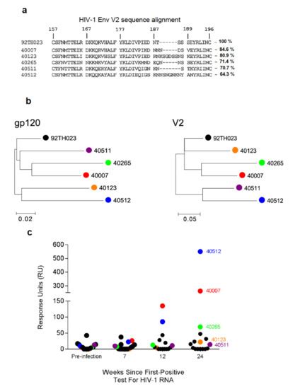 Humoral Response to the HIV-1 Envelope V2 Region in a Thai Early Acute ...