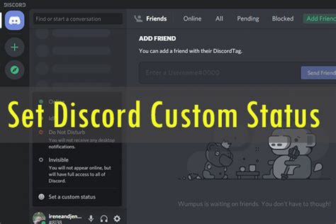 Image result for How to Set Custom Status Discord Bot