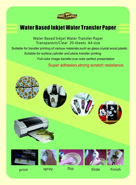 DIVCHI Water Slide Decal Paper A4 Size Inkjet Printer Decals Sheet ...