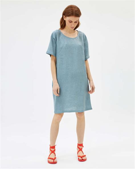 Short Linen Dress - Parthenis