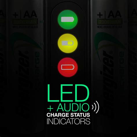 Energizer AA and AAA Battery Charger with 4 AA NiMH Rechargeable ...