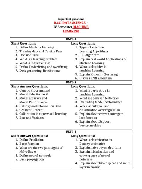 Image result for Machine Learning Course Question