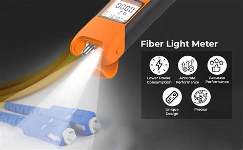 Serplex® Optic Power Meter, USB Rechargeable -70~+10 dBm Optical Fiber ...