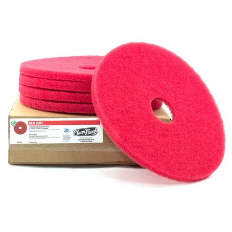 13" Red Commercial Floor Buffing Pads - Case of 5 — CleanFreak.com