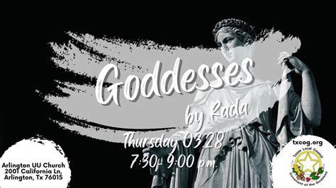Goddesses by Rada, Arlington UU, 28 March 2024 | AllEvents.in