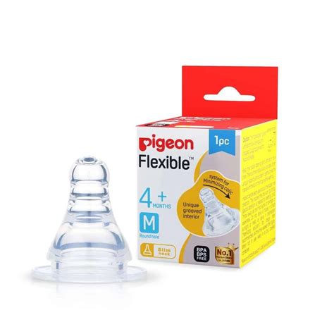 Pigeon Peristaltic Silicone Nipple Y-Cut for 4+ Months