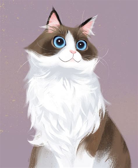 cat drawing digital