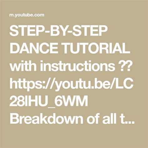 Ten Steps Dance Tutorial 的图像结果