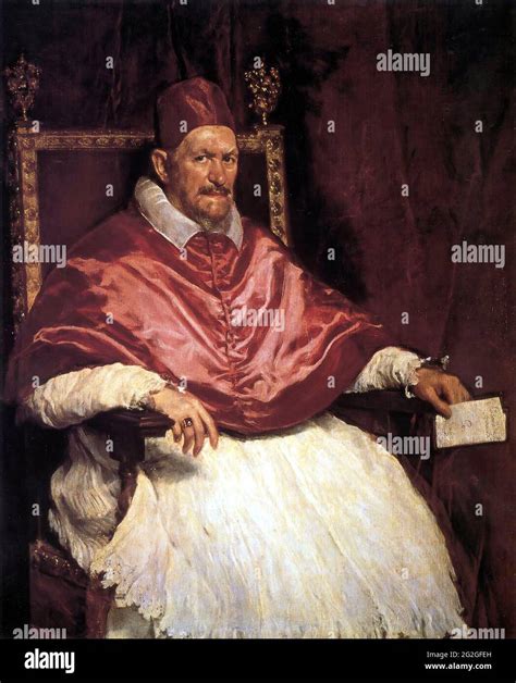 Diego VelÃ¡zquez - Portrait of Innocent X Stock Photo - Alamy