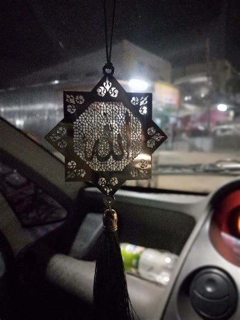 ADORAA's Islamic Muslim Allah Hanging Accessories for Car Rear View ...