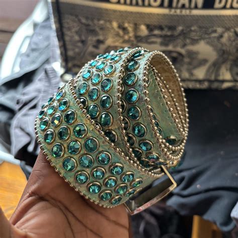 BB Simon belt ( only three stones missing in total... - Depop