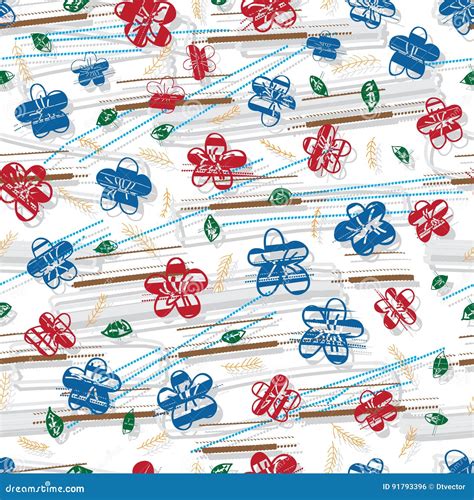 Teste Padrão Sem Emenda Do Estilo Sujo De Sakura Chinse Japan English ...