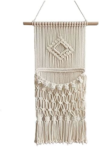 Achart Macrame Magazine Storage Organizer Mail Holder Macrame Wall ...