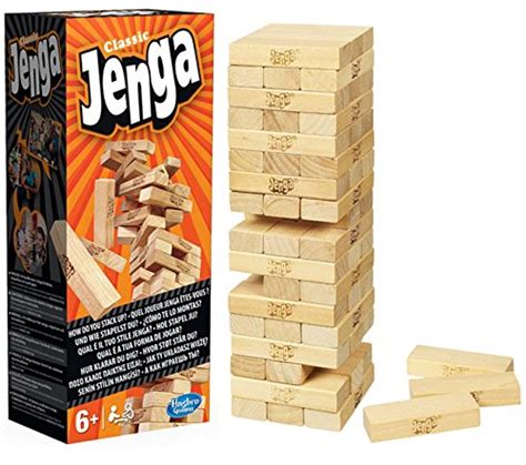 Buy Hasbro Jenga Classic Refresh Game, Multi, A2120EU4, HAS-A2120-E180 ...