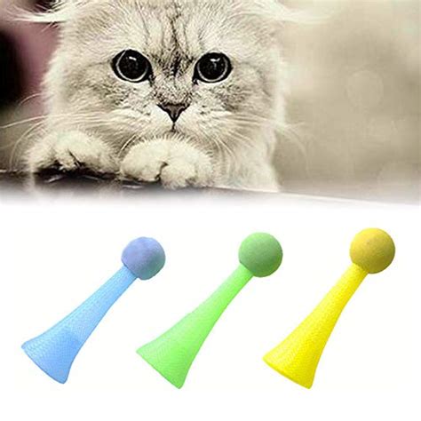 Profancity Cat Toys Flash Jump Bounce Ball Toy Interactive Play ...