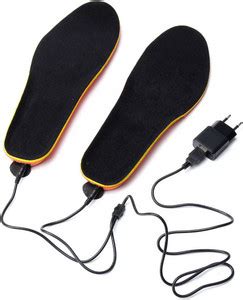 ECSEE Electric Heated Shoe Insoles Foot Warmer Heater Battery Warm ...