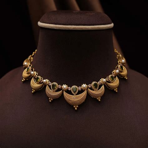 925 Gold Plated Silver Necklace | Rimli.in