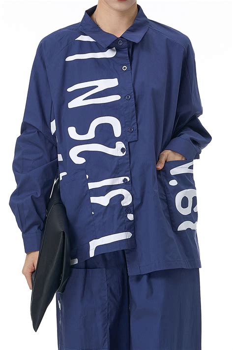 Cobalt Cascade Blue Oversized Shirt for Women | Shop Now! – Nolabels