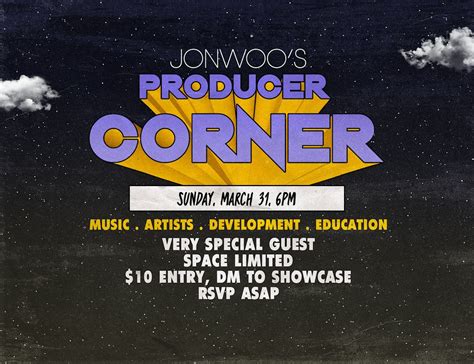 Jon Woos Producer Corner: music industry development series, 1512 ...