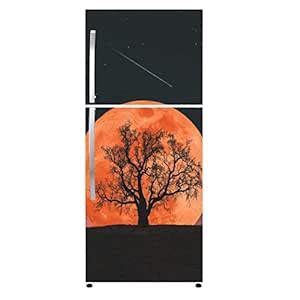 Buy VVWV® Moon and Tree Fridge Stickers for Single and Double Door ...
