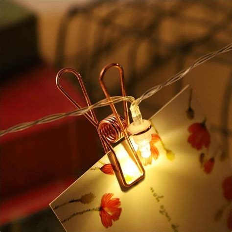 Buy Metallic Photo Clip String Lights Online in India