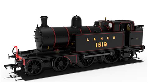 989005 Rapido Trains OO Gauge LNER C12 Tank - No.1519 L&NER Lined Black