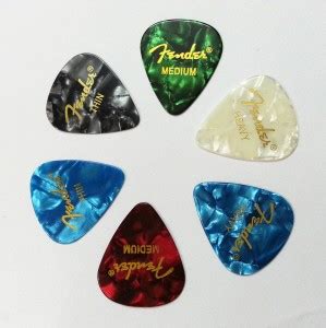 Deal Empire Fender Picks, 2 Thin + 2 Medium + 2 Heavy Guitar Pick Price ...