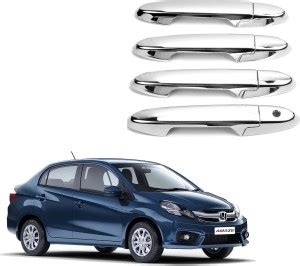 Uniqon (Pack Of 4 Pc) Car Door Catch Handle Chrome Cover For Honda ...