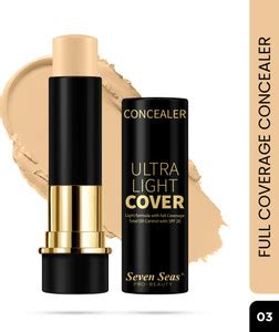 Seven Seas HD Pro Concealer Ultra Light Cover Full Coverage Total Oil ...