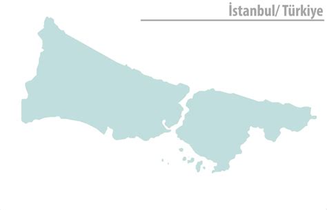 Kaart van Istanbul Turkije vectorillustratie | Premium Vector