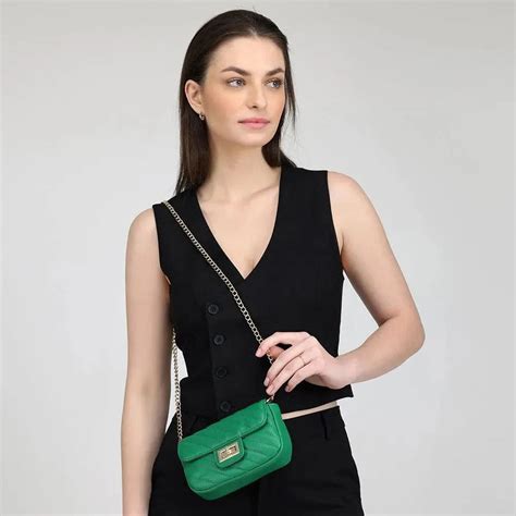 Buy Maddie Popular Mini Green Shoulder Bag | Lino Perros