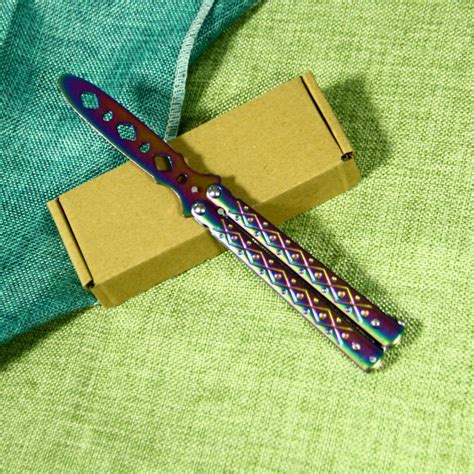 Private Logo Stainless Steel New Foldable Butterfly Comb Butterfly Comb Knife Self Defense ...