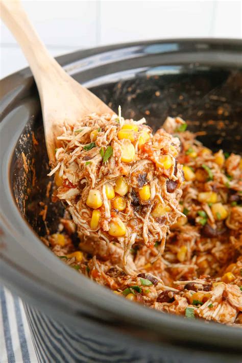 Crockpot Mexican Shredded Chicken Recipe - The Cookie Rookie®
