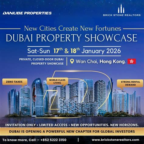 Dubai Property Investment Showcase | Danube Properties – Hong Kong, Wan ...