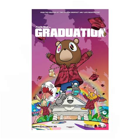 Kanye West Graduation Bear Poster