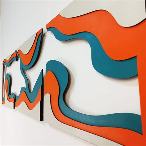 Contemporary Geometric 3-Piece Modern Wood Wall Decor