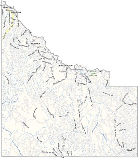 Owyhee County Map, Idaho - US County Maps