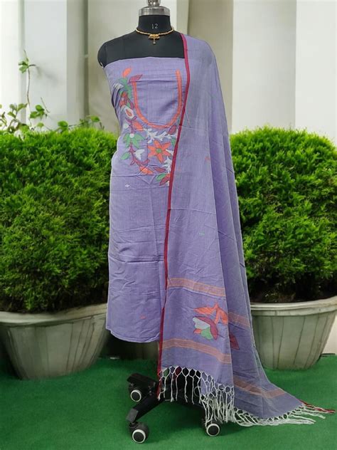 Original Woven Jaal Muslin Jamdani Dupatta - Leheriya.com