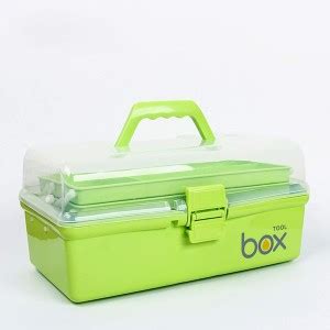 KUNJCREATION Three-Tier Medicine Box First Aid Kit Plastic Folding ...