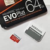 Samsung EVO Plus Grade 3, Class 10 64GB MicroSDXC 100 MB/S Memory Card ...