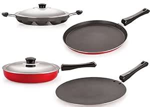Buy Nirlon Dishwasher Safe Non-Stick Aluminium Kitchen Cooking ...