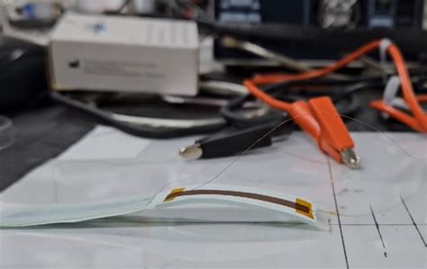 This Paper Electrode-Based Soft Robot Crawls Like a Caterpillar