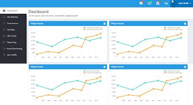 Image result for Create Web Dashboard with HTML CSS & JS