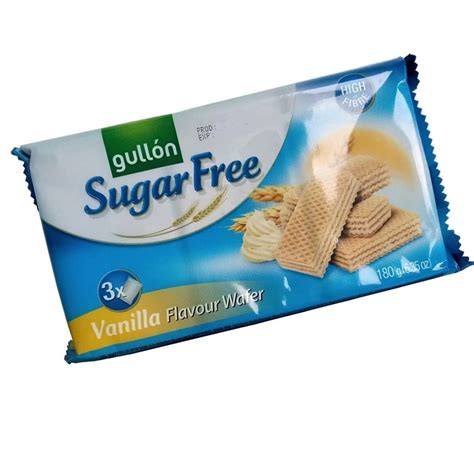 Gullon Sugar Free, Vegan Vanilla Flavour Wafer 180g