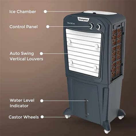 Buy Crompton 43 Litre ACGC-ZELUSDACA43 Desert Air Cooler - Vasanth and Co