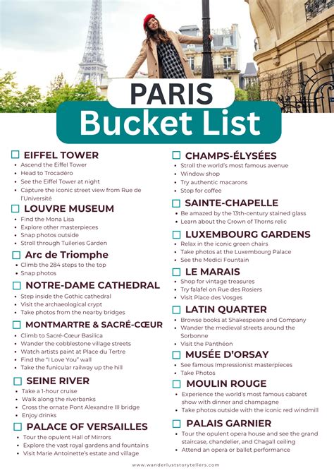 The Only Paris Bucket List You'll Ever Need: 15 Must-See Places You Can't Miss | Paris vacation ...