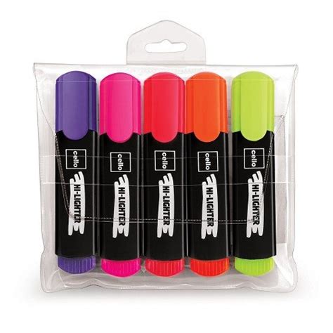 Buy Highlighter Pack of 5 (Multicolor) online in Noida on Grocio