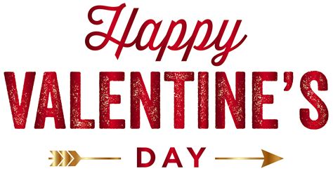 Happy Valentine's Day Red PNG Clip Art Image | Gallery Yopriceville ...